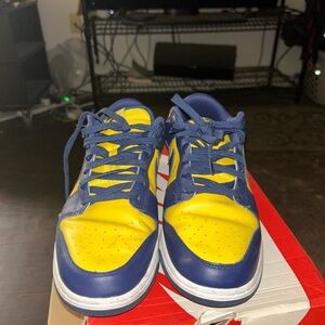 Nike Blue and Yellow Athletic Shoes